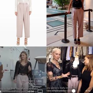 NWOT CLUB MONACO BRAXLEE PINK WOOL TROUSER CUFF PANT 2 THE ARRANGEMENT